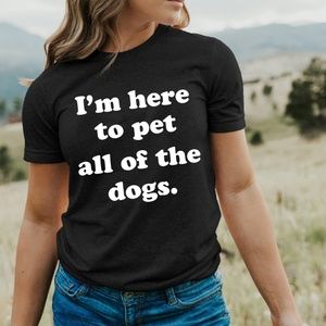 Graphic Tee Dog Lover Tshirt Dog Mom Shirt Top